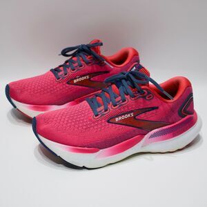 Brooks Glycerin GTS 21 Running Walking Shoes Pink Women Size 8.5B - Minimal Wear